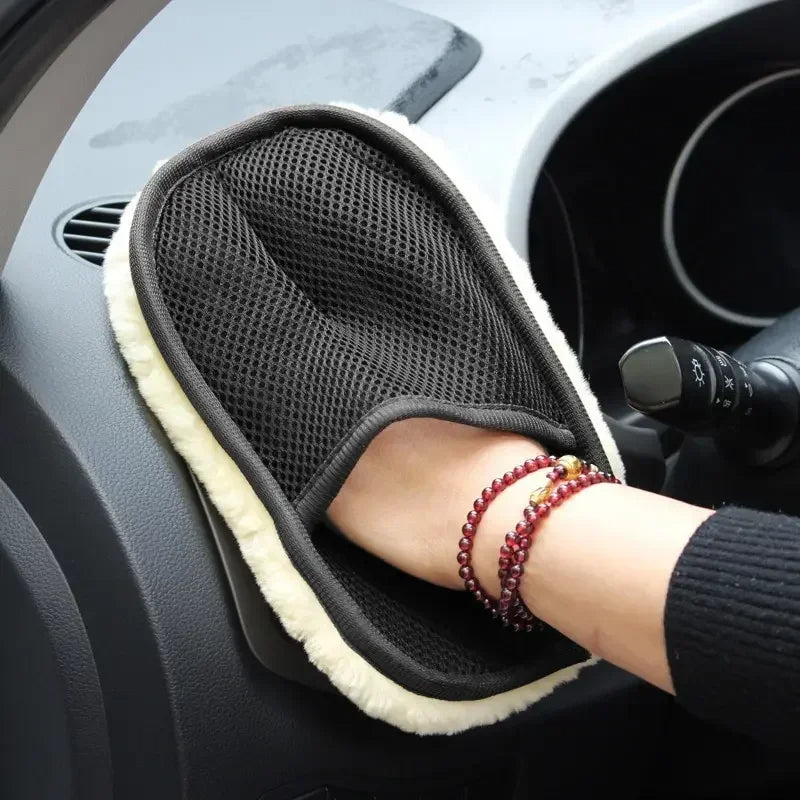 Thickened Car Cleaning Wool Glove
